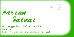 adrian halmai business card